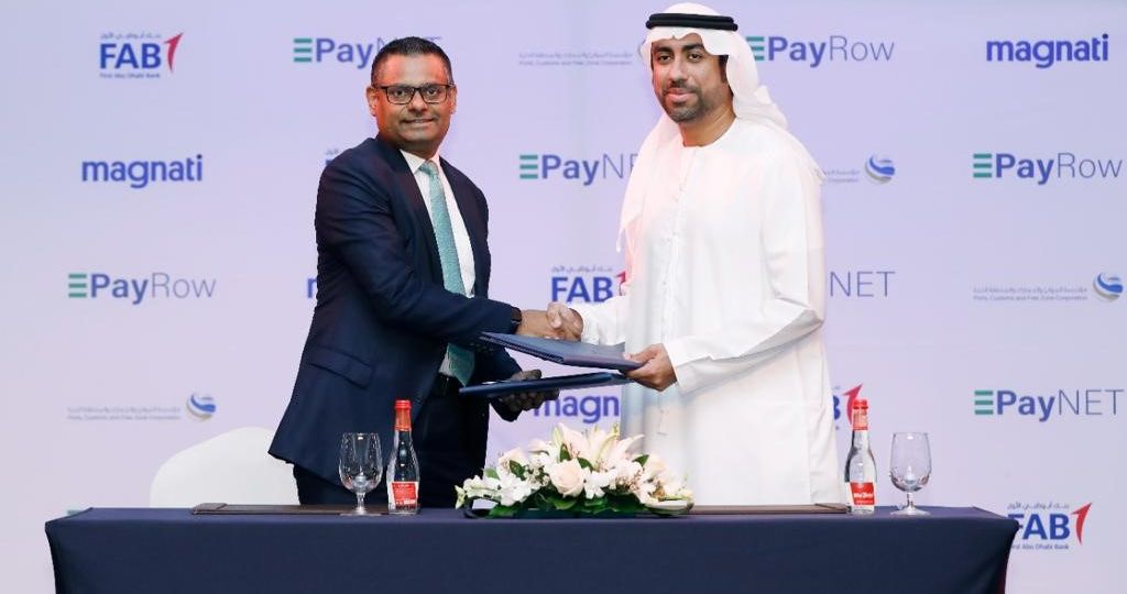 شراكة بين بنك أبوظبي الأول وماغناتي وPayRow Net لتزويد حلول المدفوعات المتطورة لقطاع الموانئ في دبي